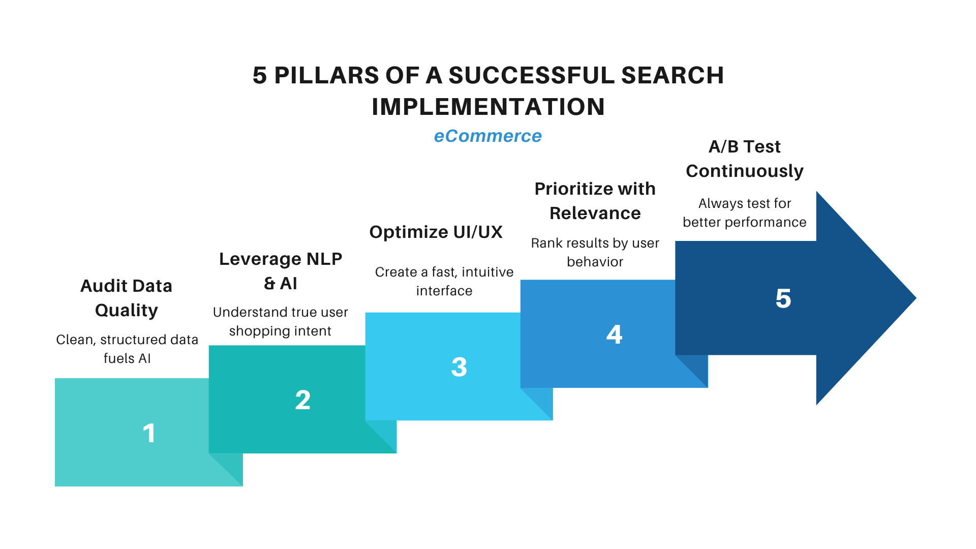 Infographic for the 5 Pillars of successful implementation 
