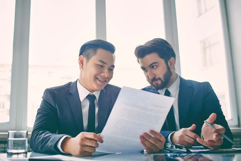 AI reviewing enterprise contracts for compliance and accuracy