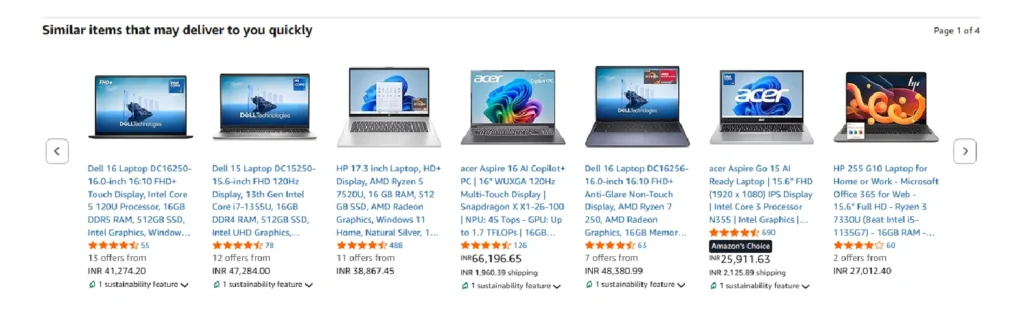 Upselling ecommerce merchandising